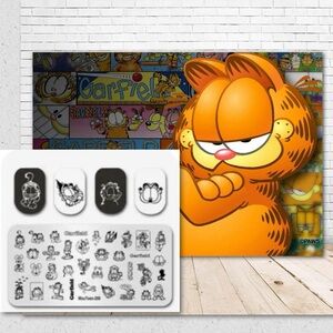 $5 STAINLESS STEEL WITH WHITE BACKING NAIL STAMPING PLATE. NEW. $5 IF Bundled